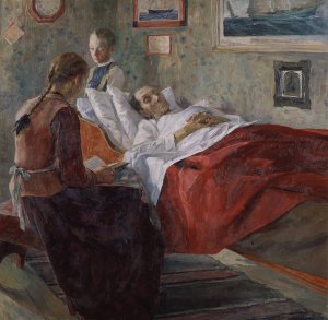 Resignation by Carl Wilhelmson Oil Painting