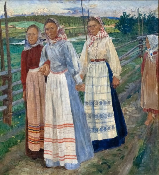 Main Product Photo of Saturday Evening  Painting by Carl Wilhelmson