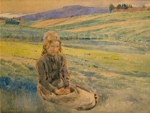 Summer Evening by Carl Wilhelmson Oil Painting