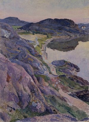 The Bogevik Road by Carl Wilhelmson Oil Painting