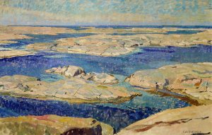 The Gaso Skerries by Carl Wilhelmson Oil Painting