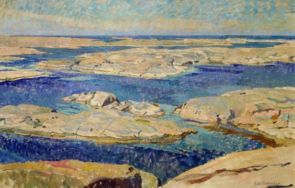 Main Product Photo of The Gaso Skerries Painting by Carl Wilhelmson