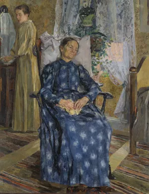 Tired by Carl Wilhelmson Oil Painting