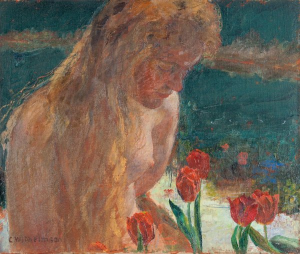 Main Product Photo of Undine  Painting by Carl Wilhelmson