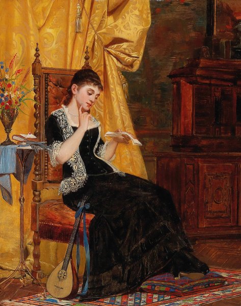 Main Product Photo of The Letter Painting by Carl Zewy