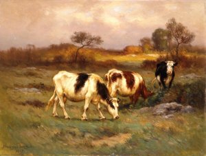 The Pasture Lot by Carleton Wiggins Oil Painting