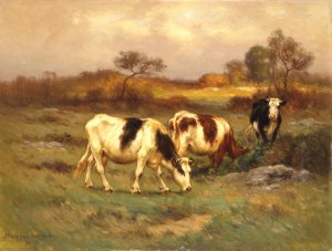 The Pasture Lot by Carleton Wiggins Oil Painting