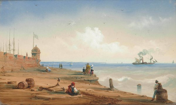 Main Product Photo of A fond farewell  Painting by Carlo Bossoli