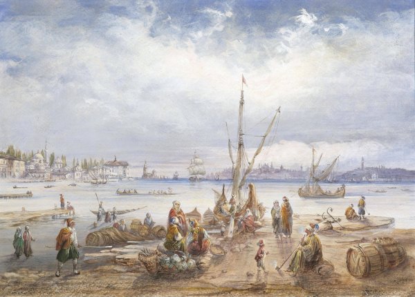 Main Product Photo of Blick auf Istanbul Painting by Carlo Bossoli