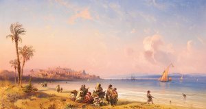 Ceuta by Carlo Bossoli Oil Painting