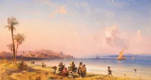 Ceuta Oil painting by Carlo Bossoli