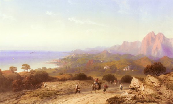 Main Product Photo of Viaggio Al Mare Painting by Carlo Bossoli