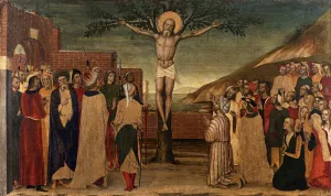 Crucifixion of St Andrew Oil painting by Carlo Braccesco