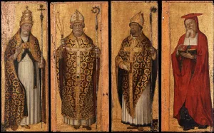 Four Doctors of the Church by Carlo Braccesco - Oil Painting Reproduction