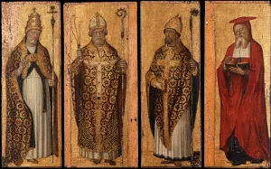 Four Doctors of the Church Oil painting by Carlo Braccesco