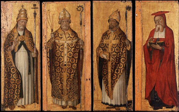 Main Product Photo of Four Doctors of the Church Painting by Carlo Braccesco
