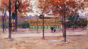Entree du metropolitain, place de l'etoile by Carlo Brancaccio Oil Painting