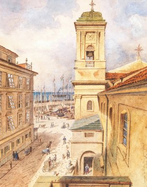 San Nicolo Trieste Oil painting by Carlo Canella