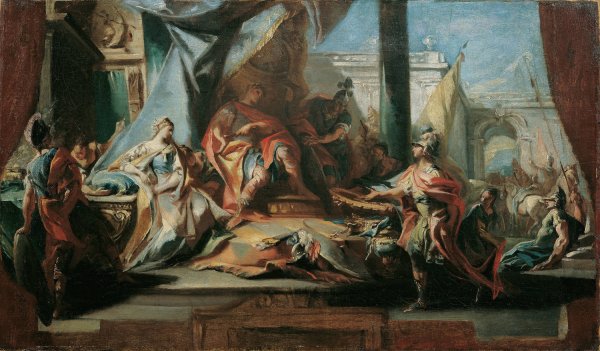 Main Product Photo of The Continence of Scipio  Painting by Carlo Carlone