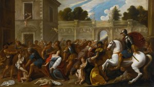 The Massacre Of The Innocents by Carlo Coppola Oil Painting