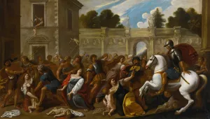 The Massacre Of The Innocents by Carlo Coppola Oil Painting