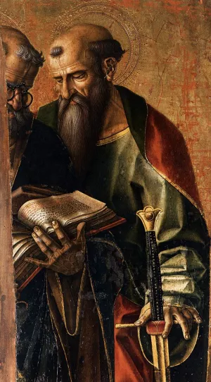 St Peter and St Paul Detail by Carlo Crivelli - Oil Painting Reproduction