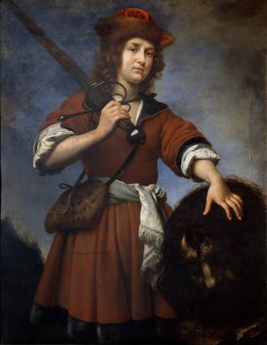 David with the Head of Goliath by Carlo Dolci Oil Painting