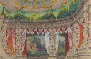 Stage Set Design for a Ballet; Don Parasol by Carlo Ferrario Oil Painting