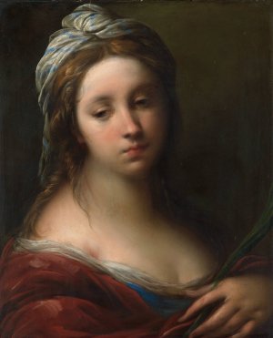 A Female Martyr Saint by Carlo Francesco Nuvolone Oil Painting