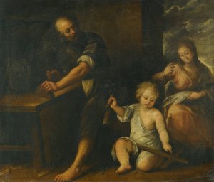 Jesus In Joseph's Workshop by Carlo Francesco Nuvolone Oil Painting
