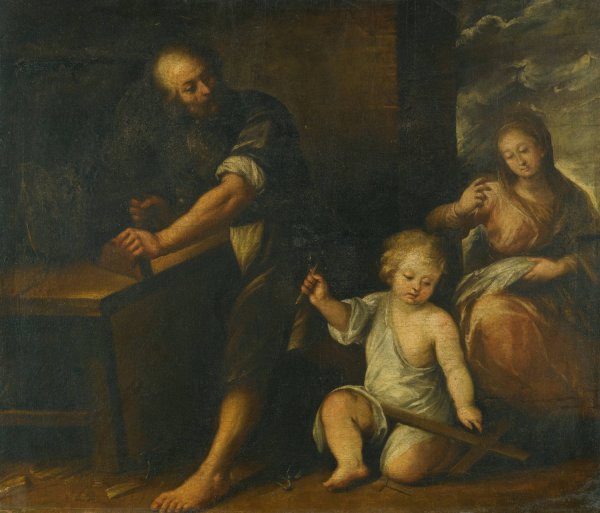 Main Product Photo of Jesus In Joseph's Workshop Painting by Carlo Francesco Nuvolone
