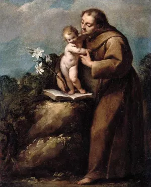 St Anthony of Padua and the Infant Christ by Carlo Francesco Nuvolone Oil Painting