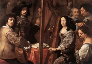 The Artist and His Family painting by Carlo Francesco Nuvolone