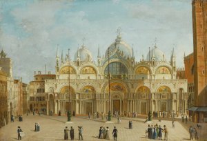 Saint Mark's Square, Venice by Carlo Grubacs Oil Painting