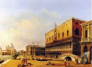 The Doge's Palace by Carlo Grubacs Oil Painting