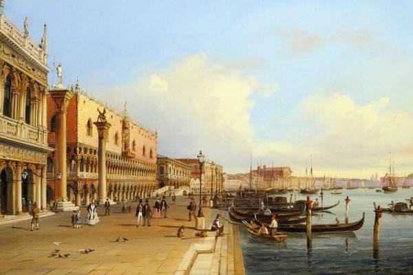 Main Product Photo of The Grand Canal, Venice Painting by Carlo Grubacs