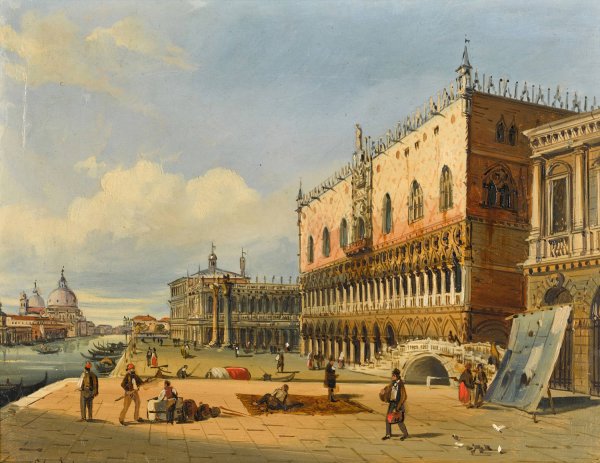 Main Product Photo of Venetian View II Painting by Carlo Grubacs