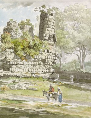 Graf van de Horatii aan de Via Appia by Carlo Labruzzi Oil Painting