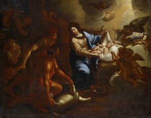 Adoration of the Shepherds by Carlo Maratti Oil Painting