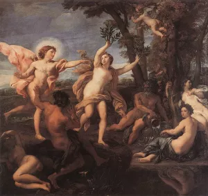 Apollo Chasing Daphne by Carlo Maratti - Oil Painting Reproduction