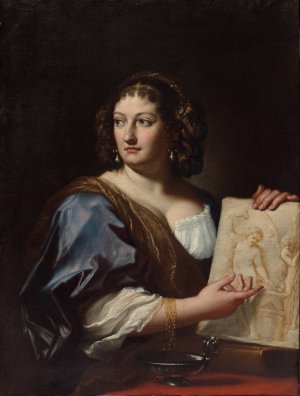 Portrait of Francesca Gommi Maratti by Carlo Maratti Oil Painting