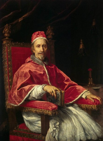 Portrait of Pope Clement IX by Carlo Maratti - Hand-Painted Oil Painting Reproduction