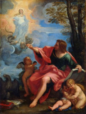 Saint John the Evangelist on Patmos by Carlo Maratti Oil Painting