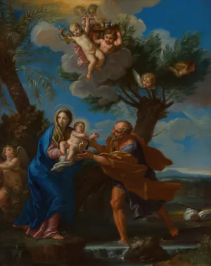 The Flight into Egypt by Carlo Maratti Oil Painting