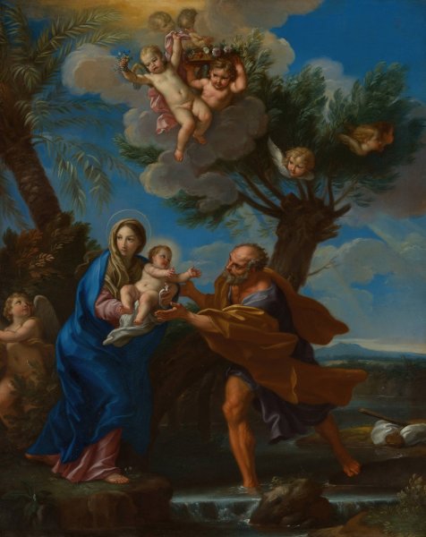 Main Product Photo of The Flight into Egypt  Painting by Carlo Maratti