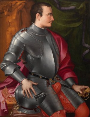 Portrait of Giovanni della Bande Nere by Carlo Portelli Oil Painting