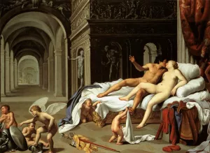 Venus and Mars by Carlo Saraceni - Oil Painting Reproduction