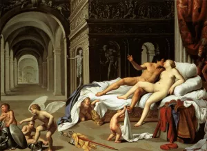Venus and Mars Oil painting by Carlo Saraceni