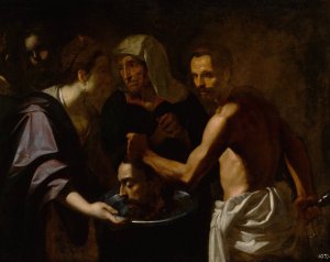 Salome with the Head of Saint John the Baptist by Carlo Sellitto Oil Painting