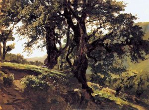 Robles by Carlos De Haes Oil Painting